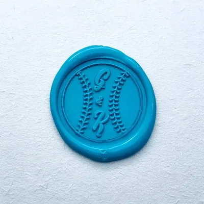 Personalized Initials with Baseball Wax Seal Stamp - Custom Happy Birthday Sealing Wax stamp - Custom Wedding Invitation Seal