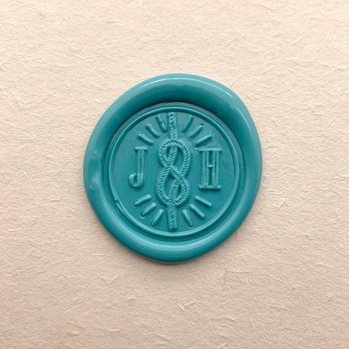 Personalized Initial Sealing Wax Stamp - Rope Intial Wax Seal Stamp - Wedding Wax Seal Stamp - Invite Wax Seals Stamp - Custom Seal Stamp