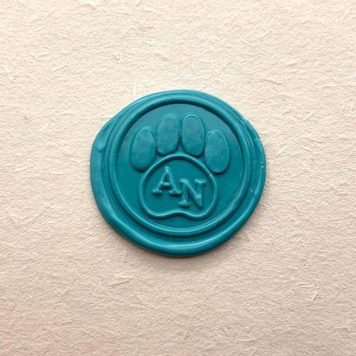 Initials with Dog Paw Wax Seal Stamp - Custom Wax Seal Kit - Custom Sealing Wax Stamp - Party Invitation Seal Stamp