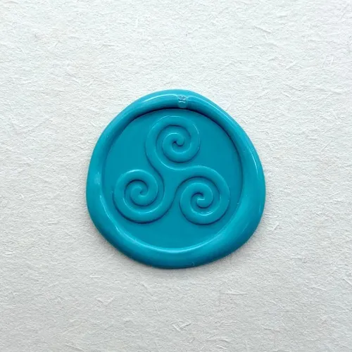Triskele Sealing Wax Stamp Kit - Celtic Triple Spiral Wax Seal Stamp - Cloud Wax Seal Stamp - Wedding Invitation Wax Stamp