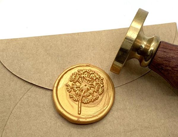 Dandelion Wax Seal Stamp,Dandelion Metal Stamp,Gift for girl