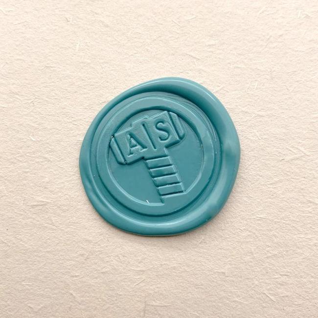 Personalized Initials Hammer Wax Seal Stamp - Custom Sealing Wax Stamp - Wedding Wax Seals Stamp - Custom Seal Stamp - Wax Stamp Kit