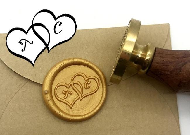 Heart to Heart  Wax Seals Stamp,Wedding Invitation Sealing Wax Stamp