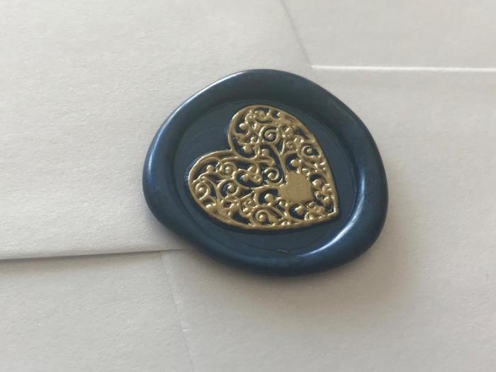 Floral Heart Wax Seal Stamp Personalized Wedding Gifts Valentine's Day Gift for Couple