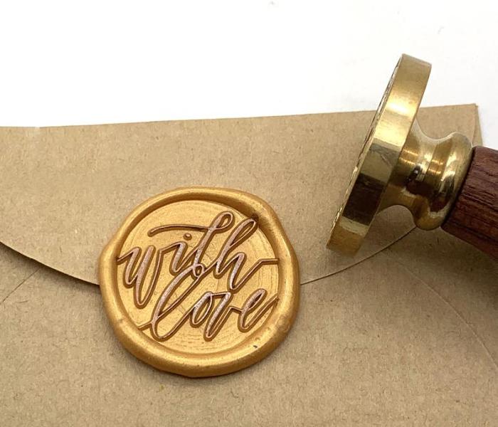 With Love Wax Seal Stamp,Party Invitation Sealing Wax Stamp Kits,Wedding Party Invitation