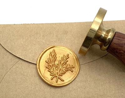 Rosemary Wax Seal Stamp - Botanical Twig Sealing Wax Stamp - Wedding Invitation Party Wax Seal Stamp Set