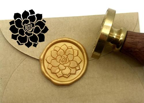 Flower Wax Seal Stamp Wedding Invitation Sealing Wax Stamp Kits Custom Wax Seal