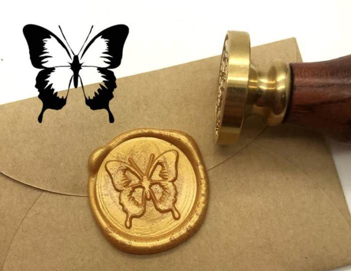 Butterfly Wax Seal Stamp,Custom Wax Seal Kits