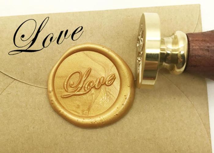 LOVE Wax Seal Stamp Kit Wedding Invitation Sealing Wax Stamp Kits