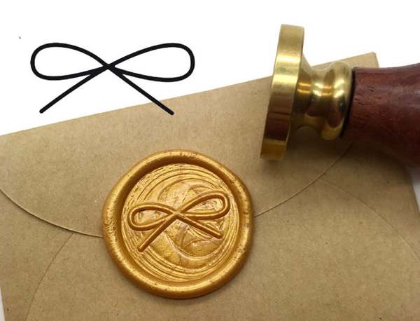 Wedding Invitation Sealing Wax Stamp Kits,Bow Wax Seal Stamp