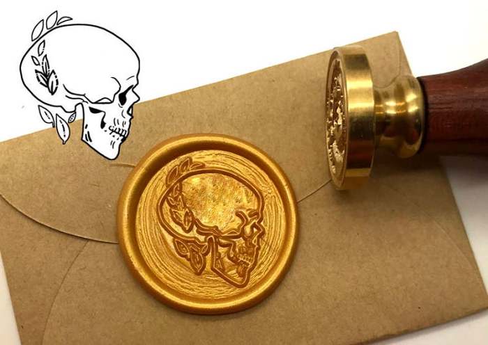 Skull Wax Seal Stamp Kit Invitation Sealing Wax Stamp Kits