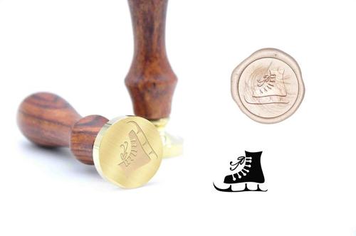 The Sport Skate Wax Seal Stamp - Wax Seal Stamp Kit - Invitation Wax Seals