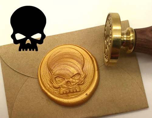 Skull Wax Seal Stamp Kit Wedding Invitation Sealing Wax Stamp Kits Custom Wax Seal