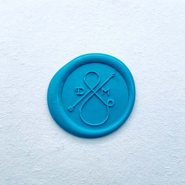 Custom Initials Arrow Wax Seal Stamp Kit - Personalized Wedding Invitation Sealing Wax Stamp Kit - Wax Stamp - Custom Initials Wax Seal