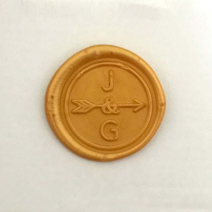 Personalized Initial Wax Seal Stamp - Arrow Sealing Wax Stamp - Arrow Initial Wax Seal Stamp - Wax Seal Kit - Custom Sealing Stamp