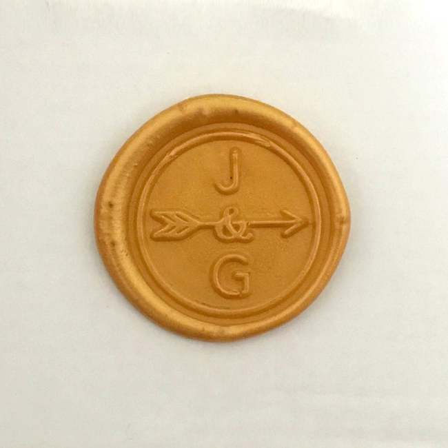 Personalized Initial Wax Seal Stamp - Arrow Sealing Wax Stamp - Arrow Initial Wax Seal Stamp - Wax Seal Kit - Custom Sealing Stamp