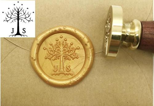 Custom Initials wax seal stamp Tree seals/wedding invitation seal/custom wedding stamp