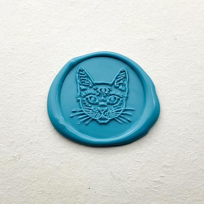Cat Wax Seal Stamp,Cute Cat Sealing Wax Stamp, Sealing Wax Stamp
