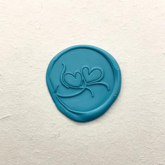 Two Heart Sealing Wax Stamp Kit Party Invitation Wax Stamp Wedding Invitation Wax Seal