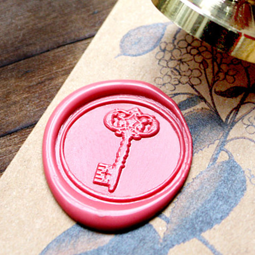 Classic Key Wax Seal Stamp Wedding Gift for Him Her Seal Stamp Kit