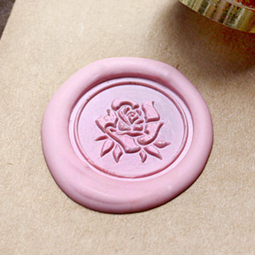 Rose Flower Metal Stamp / Wedding Wax Seal Stamp