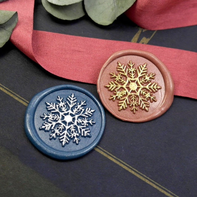 Snowflake Wax Seal Stamp Christmas Wax Seal Kit