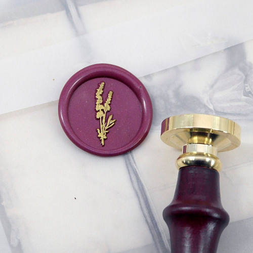 Lavender Flower Stamp / Wedding Wax Seal Stamp / Sealing Wax Stamp