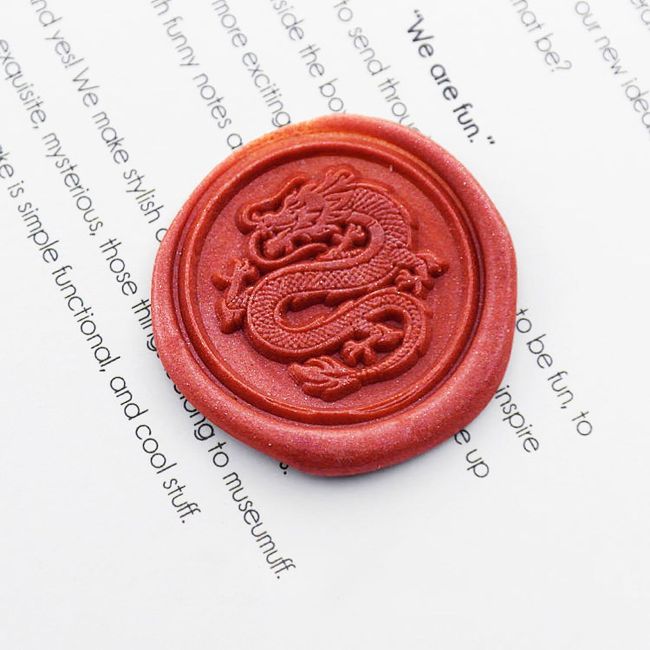 Dragon Metal Stamp / Wedding Wax Seal Stamp / Sealing Wax Stamp