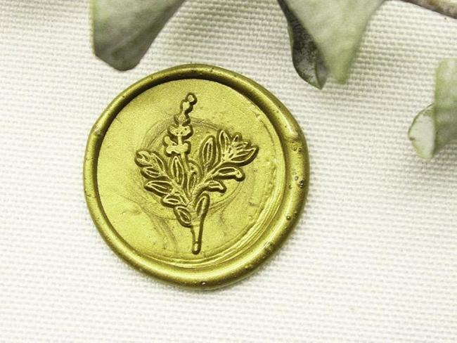 Floral Wax Seal Stamp-Wheat wax seal stamp-Custom Wax Stamp - happy wax sealing stamps