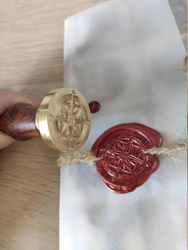 Vintage Cross Wax Seal Magic Symbol Stamp Letter Decoration Snail Mail Gift