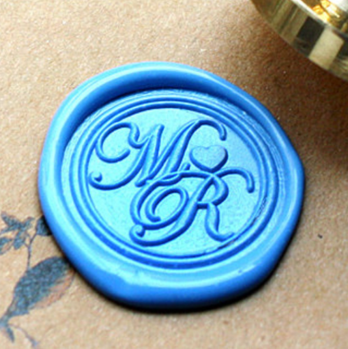 Lush Leaves Metal Stamp / Wedding Wax Seal Stamp