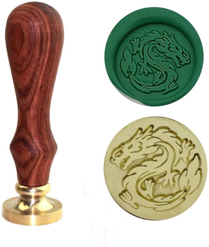 Brass Head with Wooden Handle (Dragon)