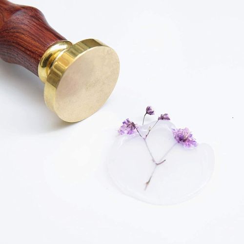 1 Inch Round Blank Wax Seal Stamp for Wedding Invitations