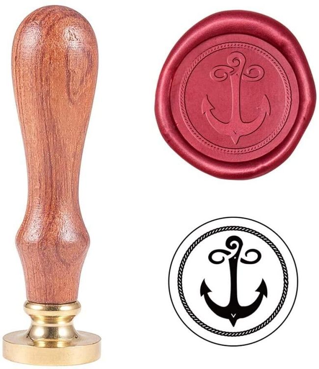 Anchor Wax Seal Stamp Vintage Retro Nautical Sealing Stamp