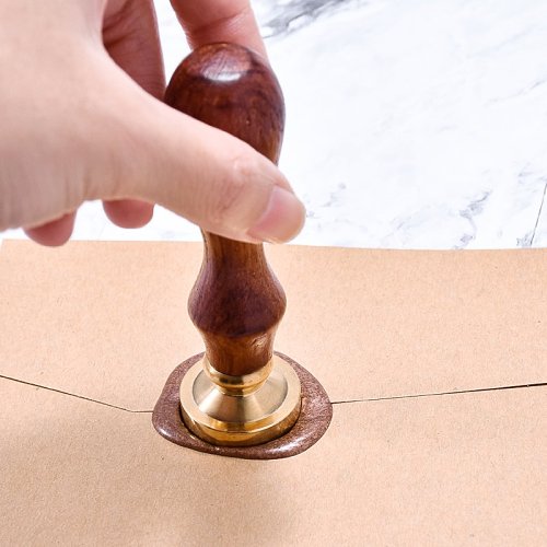 Vintage Wax Sealing Stamps Bowknot Retro Wood Stamp Removable Brass Head 25mm for Wedding Envelopes Invitations Embellishment Bottle Decoration Gift Packing