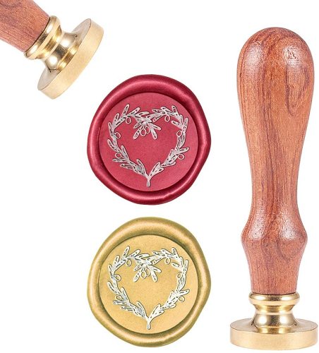 Rooster, Sealing Wax Stamp Animal Retro Wood Stamp Wax Seal 25mm Removable Brass Seal Wood Handle for Envelopes Invitations Wedding Embellishment Bottle Decoration Gift Packing