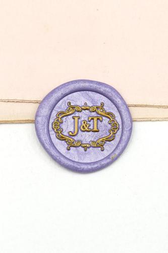 Custom Frame wedding initials wax seal stamp, Personalized Wedding Wax Seal Stamp Kit,invitation seal