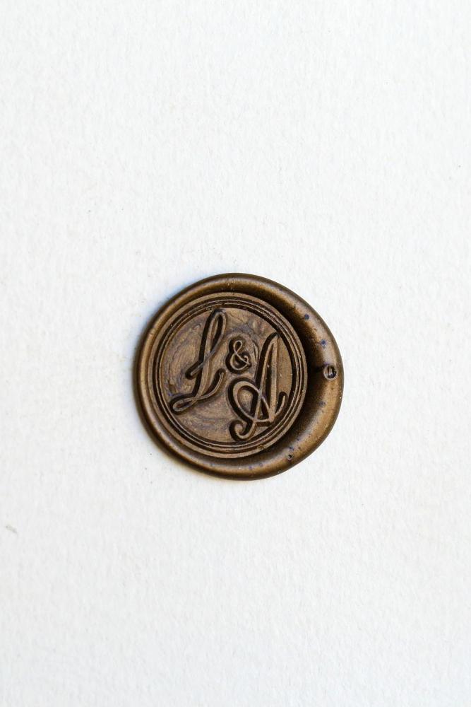 Custom Monogram Wedding wax seal stamp, Personalized initials Wax Seal Stamp Kit,invitation seal