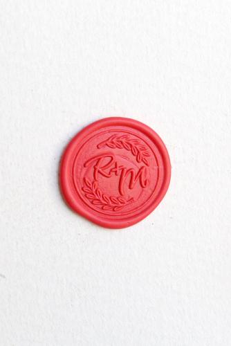 Custom Wedding Wax Seal Stamp Initials with leaves , Personalized Wedding Wax Seal Stamp Kit,invitation seal stamp