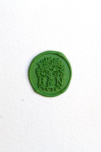 Custom Initials with Tress Wedding wax seal stamp, Personalized Wedding Wax Seal Stamp Kit,invitation seal