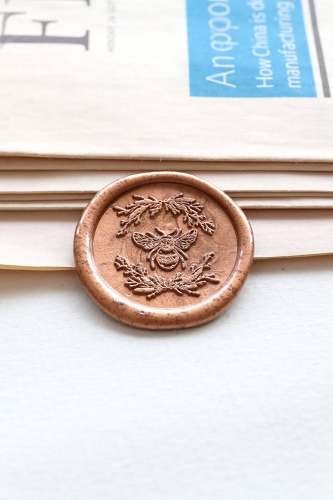 Bee Wax seal stamp /Queen Bees Wax seal Stamp kit /Custom Sealing Wax Stamp/wedding wax seal stamp