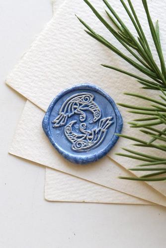 Viking Odin's Raven wax Seal Stamp /Ravens Hugin wax seal Stamp/Munin Norse Mythology Custom Sealing Wax Stamp/wedding wax seal stamp
