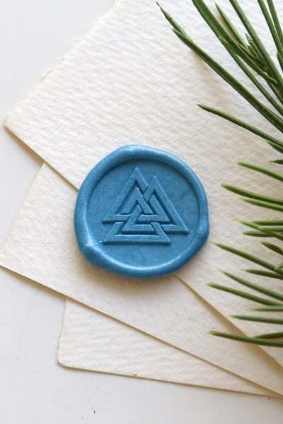 Valknut Viking Symbol Wax Seal Stamp /Valknut wax seal Stamp/Custom Sealing Wax Stamp/wedding wax seal stamp