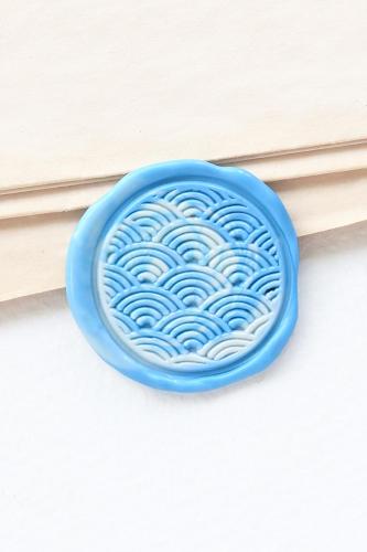 Wave Wax Seal Stamp /Japanese wave wax seal Stamp/Custom Sealing Wax Stamp/wedding wax seal stamp