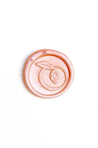 Peach wax seal Wax Seal Stamp/peach wedding wax seal Stamp/Custom Sealing Wax Stamp/wedding wax seal stamp