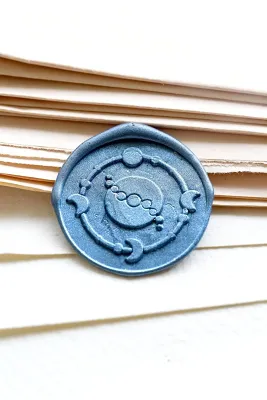 Cow skull wax Seal Stamp /stag head skull wax seal stamp set/moon phase Wax Sealing Stamp kit /wedding wax seal stamp