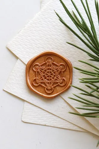 Metatron's Cube Sacred Geometry wax Seal Stamp /spiritual wax seal Stamp/Custom Sealing Wax Stamp/wedding wax seal stamp
