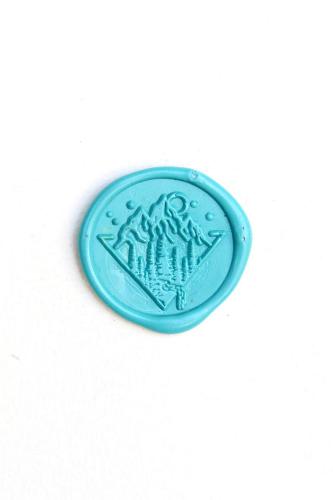 Snow mountain forest wax seal Wax Seal Stamp/snowy starry moon wedding wax seal Stamp/Custom Sealing Wax Stamp/wedding wax seal stamp