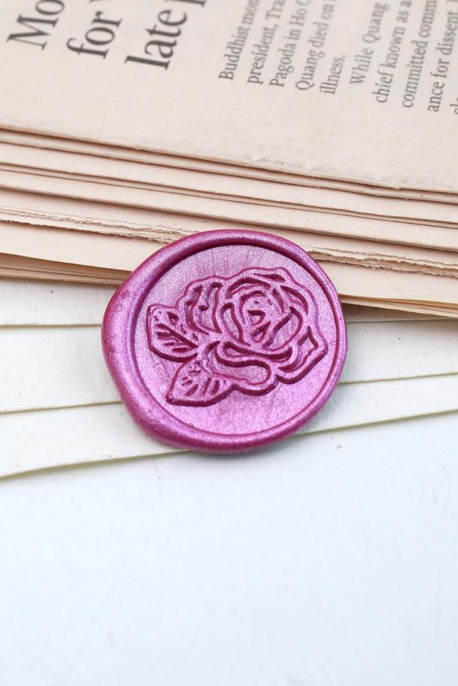 Rose Wax Seal Stamp/Flower Wax seal Stamp Kit /Custom Sealing Wax Stamp/wedding wax seal stamp