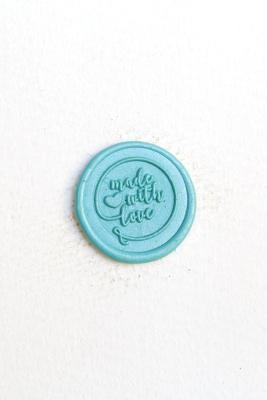 Made With Love seal stamp /Wax seal Stamp kit /Custom Sealing Wax Stamp/wedding wax seal stamp/wedding invitation wax seals Price:HKD 32.23+